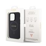Guess PU Saffiano MagSafe Zadní Kryt pro iPhone 15 Pro Black