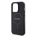Guess PU Saffiano MagSafe Zadní Kryt pro iPhone 15 Pro Max Black