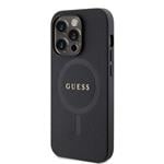 Guess PU Saffiano MagSafe zadný kryt pre iPhone 15 Pro Black