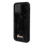 Guess Sequin Script Logo Zadní Kryt pro iPhone 12/12 Pro Black