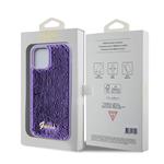 Guess Sequin Script Logo Zadní Kryt pro iPhone 12/12 Pro Purple