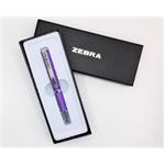 Guľôčkové pero "SL-F1", metalická fialová, 0,24 mm, teleskopické, ZEBRA 23478