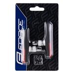 FORCE špalky brzd jednorázové,černo-červené 70mm