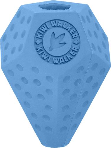 Gumová hračka Kiwi Walker DIABALL s otvorom na pamlsky, mini 8 cm, modrá