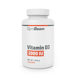 GymBeam Vitamín D3 2000 IU - 120 tablet