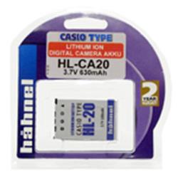 Hähnel HL-CA20   Casio typ 3.7V 630mAh. Náhrada za Casio NP-20.