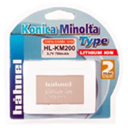 Hähnel HL-KM200   Konica-Minolta typ 3.7V 780mAh.  Polymer náhrada za Konica-Min
