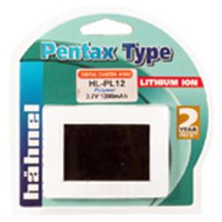 Hähnel HL-PL12   Pentax typ 3.7V 1200mAh. Polymer náhrada za Pentax D-L12.