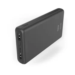 Hama ALU15HD, powerbank, 15000 mAh, 3 výstupy: 1x USB-C, 2x USB-A, hliník, antracitová farba