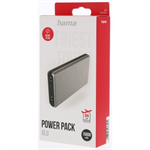 Hama ALU15HD, powerbank, 15000 mAh, 3 výstupy: 1x USB-C, 2x USB-A, hliník, strieborná