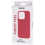 Hama Finest Feel, kryt pro Apple iPhone 14 Pro, červený