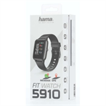 Hama Fit Watch 5910, športové hodinky čierne, vodotesné, GPS, meranie tepu, krokomer atď.