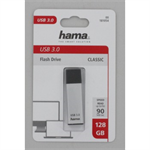 Hama FlashPen Classic, USB 3.0, 128 GB, 40 MB/s, strieborná