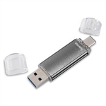 Hama flashPen "Laeta Twin" 16 GB 10 MB/s, sivá