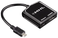 Hama MHL adaptér (micro USB vidlice - HDMI zásuvka), aktívny 54510