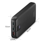Hama PD 20 powerbank, 20000 mAh, 3 výstupy: 2x USB-C, 1x USB-A, LED displej, PD, Qualcomm