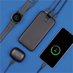Hama PD 20 powerbank, 20000 mAh, 3 výstupy: 2x USB-C, 1x USB-A, LED displej, PD, Qualcomm