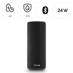 Hama Pipe 3.0, reproduktor Bluetooth, odolný voči vode IPX5, 24 W, 10 svetelných režimov, čierny