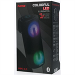 Hama Pipe 3.0, reproduktor Bluetooth, vodotesný IPX5, 24 W, 10 svetelných režimov, čierny
