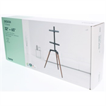 Hama Podlahový TV stojan z pravého dreva, 400x400, drevo