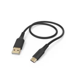 Hama USB-C 2.0 typ A-C 1,5 m Flexibilný, silikónový, čierny