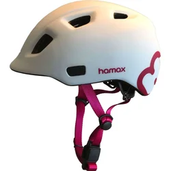 Hamax Thundercap 47-52cm - bílá/růžové pásky