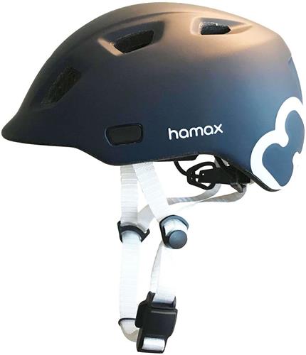 Hamax Thundercap 52-57cm - modrá/biela pásky 303238