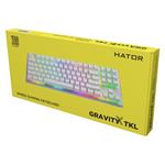 Hator Gravity X TKL drátová klávesnice bílá