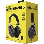 Hator HYPERGANG 3 drátová sluchátka černá