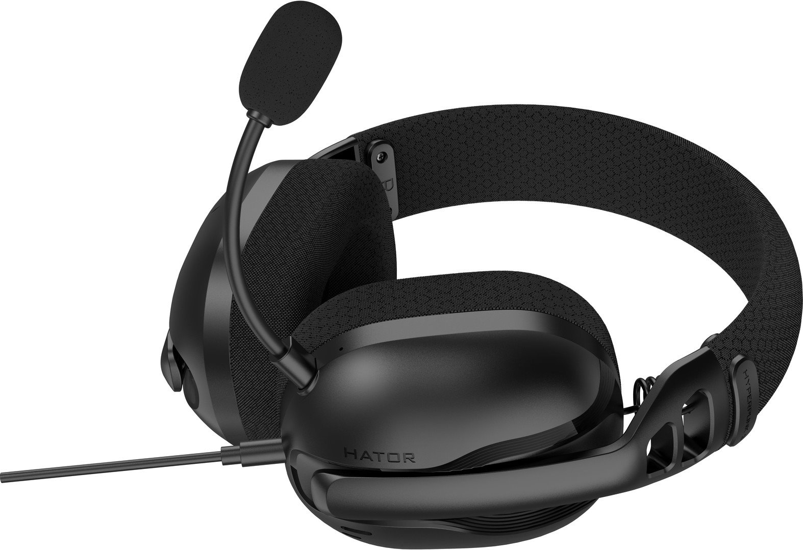 Hator HYPERPUNK 3 USB káblové slúchadlá čierne
