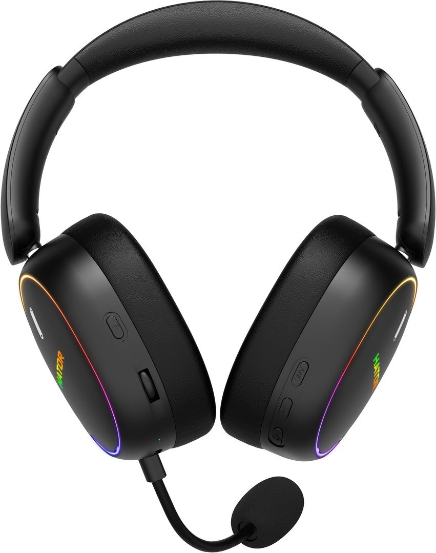 Hator PHOENIX 2 bezdrátová sluchátka černá