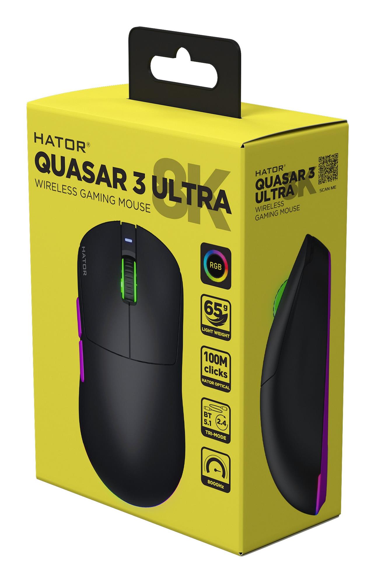 Hator Quasar 3 ULTRA 8K černá