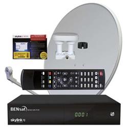 HD satelitní komplet Bensat 210IR + karta SKYlink