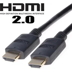 HDMI 2.0 High Speed + Ethernet kabel, zlacené konektory, 1m rozlišení 4K*2K/60Hz, 18Gb/s