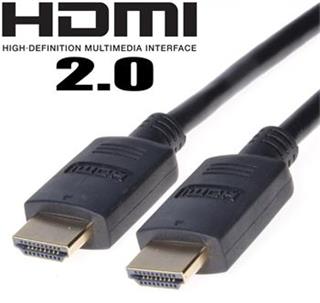 HDMI 2.0 High Speed + Ethernet kabel, zlacené konektory, 2m rozlišení 4K*2K/60Hz, 18Gb/s