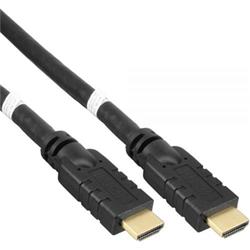 HDMI High Speed with Ether.4K@60Hz kabel se zesilovačem,10m, 3x stínění, M/M, zlacené konektory