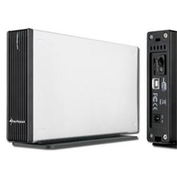 HDR SHARKOON Rapid-Case ext. box 3,5" / SATA-USB2.0+eSATA, silver