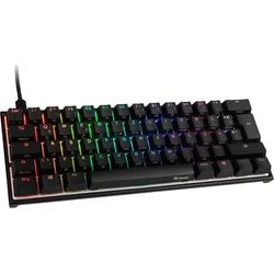 Herná klávesnica Ducky Mecha Mini, MX-Red, RGB-LED - čierna