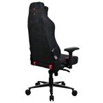 Herné kreslo AROZZI VERNAZZA Supersoft Red/ látkový povrch/ čierna červená