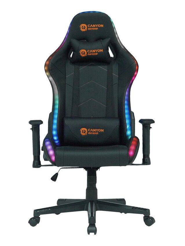 Herné kreslo CANYON Irida RGBCH03 RGB čierne