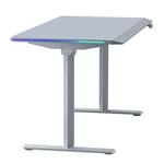Herný stôl ULTRADESK QUEST, 140x70cm, 72-120cm, sivý