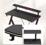Hero 1.9 Black 120 cm gaming desk