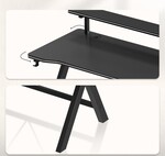 Hero 1.9 Black 120 cm gaming desk
