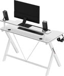 Hero 1.9 White 120 cm gaming desk