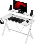 Hero 1.9 White 120 cm gaming desk