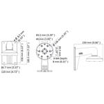 HIKVISION držák pro kameru DS-1473ZJ-135/ kompatibilní s kamerami serie D6xx
