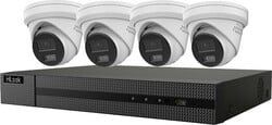 HiLook Powered by HIKVISION / 4K Smart Hybrid Light KIT Turret 2 TB / 1x NVR-108MH-C/8P / 4x IPC-T280HA-LUF
