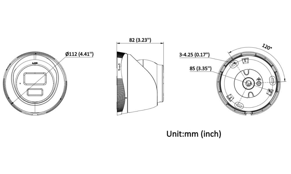 HiLook Powered by HIKVISION/ IPC-T240HA-LU/ otočná kamera/ 4 Mpix/ 2,8 mm/ Smart Hybrid Light/ MD2.0/ IP67/ IR 30 m