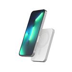 Hliníková powerbanka Epico 5000 mAh s podporou montáže MagSafe - strieborná