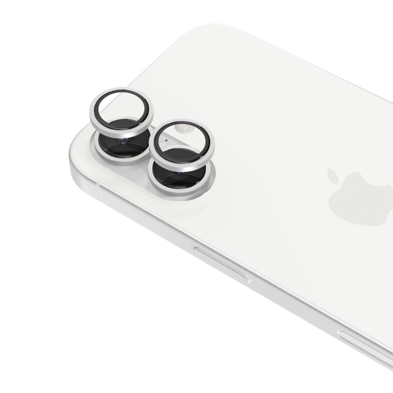 Hliníkové chrániče objektívu Epico | iPhone 17 | strieborná